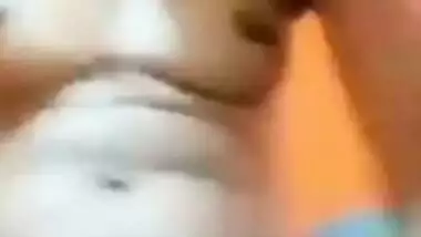 Today Exclusive- Sexy Desi Girl Showing Her Boobs And Pussy On Video Call Part 4