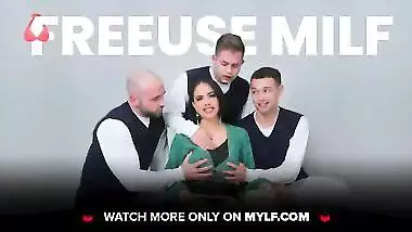 FreeUse Milf - Curvy Latina Carmela Clutch Lets Her Stepson Play With Her Huge Tits And Milf Pussy