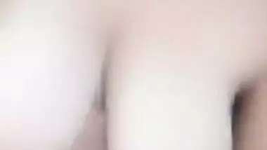 Chubby Desi model with big tits sticks sex toy into her XXX slit