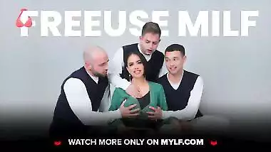 MomSwap - Big Titted Redhead Milf And Flexible Cougar Swap and Fuck Their Stepsons After Workout