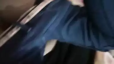 Cute Young Babe Fucking with Lover Without Removing Jeans & Saying “Fuck Me” Hindi Audio