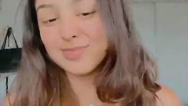 Viral Instagram influencer boobs show and pressing