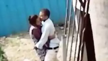 Daring Desi outdoor sex act recorded by a voyeur