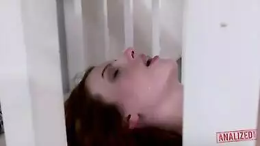 AHEGAO GIRL ALEX HARPER EXTREME ANAL SEX AND CUM SHOWER INSIDE OF A CAGE