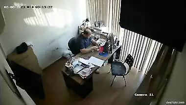 Boss Having Secret Sex with Young Horny Secretary Girl Caught on IP Camera