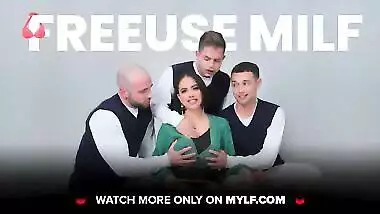 Mylf - Horny Stepson Slides His Cock Into His Stepmom's Pussy And Blows Huge Load All Over Her Face