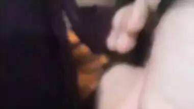 Indian colleen opens her XXX boobs and man plays with them on camera