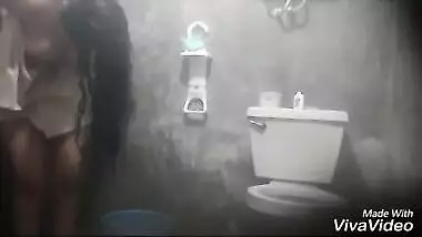 Big boobs college girl records her shower for her lover