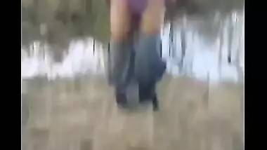 Desi sex mms - Teen sister stripping clothes for her brother in the forest