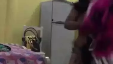 Drunk Desi bitch dances all naked shaking her big XXX tits and booty