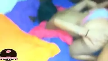 Power outage in the city made neighbors daughter sweat a lot while fucking hard