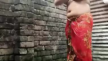 Shower scene of Bangladeshi village girl akhi looking beautiful with sexy dress. Teen hot girl is bathing in the bathroo
