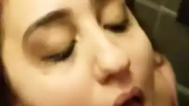 Cum Facial On Delhi Aunty After Deep Throat Blowjob