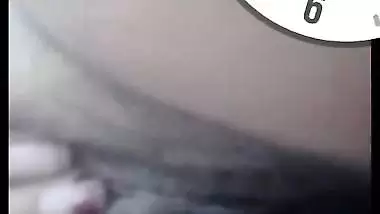 Mast boobs and pussy showing wife on video call