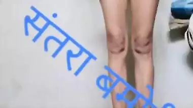 Hot Dehati chick poses for the cam showing her smooth Desi XXX pussy