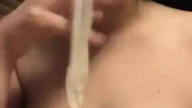 Cute DESPERATE FOR CUM Arab Amateur MILF Drinks Wine... From USED CONDOM!!!
