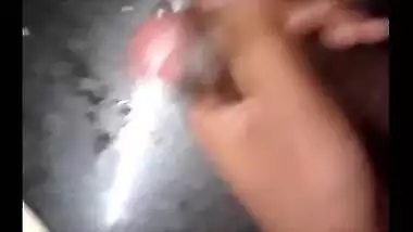 Stroking Hard Black Cock