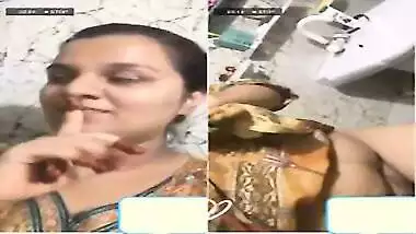 horny desi girl showing her boobs and pussy on video call 2