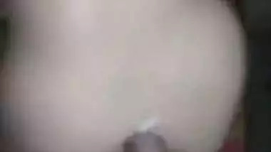 Fucking Hard Hot Wife in Standing Doggy Style and Cum on Her Ass