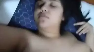 Today Exclusive- Sleeping Wife Boobs Pressing And Nude Video Record By Hubby