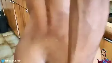 Latika Jha - Asian / Indian Teen with Huge Boobs Gettin Fucked in her Kitchen / Amateur / LJ_015