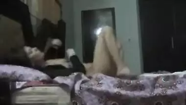 Aroused Desi lovers have hot XXX chudai in bedroom in front of camera