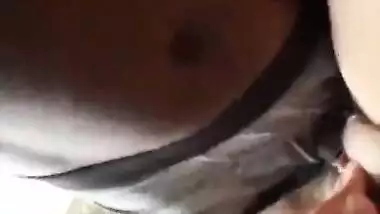 Hot sex video of a cuckold recording his GF taking a BBC