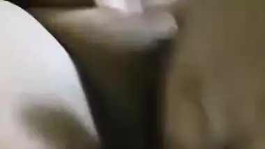 XXX slut bares her natural sex tits and squeezes them for Indian fans