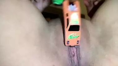 Using My Pussy As A Car Garage For My Cars Toy - Custom Video