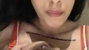 Busty Desi Babe Sucking cock,showing Boob & giving Footjob 5 clips part 5