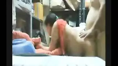 Big ass mature BBW bhabhi hard doggy style fuck at store room