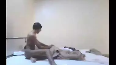 MMS video of XXX man who drills boss' busty Desi wife in the hotel room