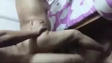 Sex clip of a lascivious bhabhi fucking her husbands boss in doggy style