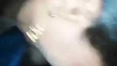 Desi is captured with neighbor's finger in twat and XXX tool in mouth