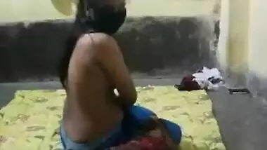Indian female excellently poses on XXX camera being felt up by man