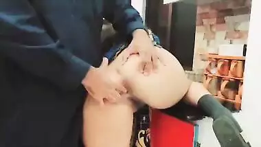 My Wife,s Sister Stays At Our Home I Got A Chance To Fuck Her in Kitchen