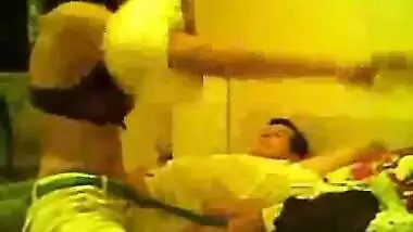 BF HD video of a naughty teen fucking her sisterâ€™s lover in her bedroom