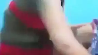 Desi MMS of a girl showing her boobs and sucking a dick