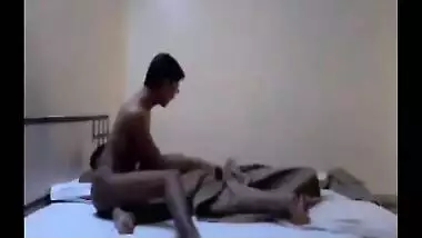 Sexy professor enjoys hardcore sex with a horny college guy