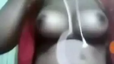 Desi Beautiful Girl Showing Her Boob on Imo video call-1