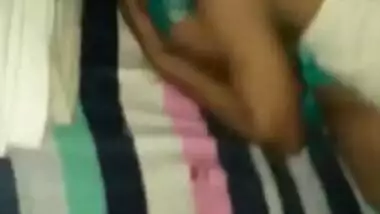 Girl is Desi and man tries to kiss her XXX lips in camera in bed