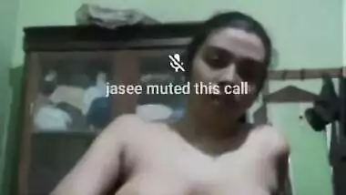 Horny desi Babe showing her Big Boobs and fingering Pussy to boyfriend