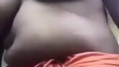 Bengali village Desi XXX wife shows her nude body on selfie cam outdoors