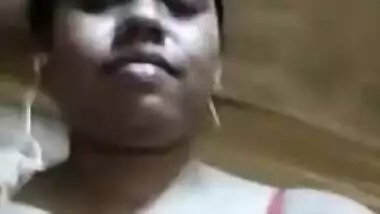 Big-boobied Desi girl with plump lips is always open to porn videos