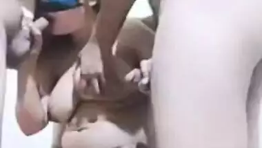 Desi wife flaunts nude body and cucks two cock on camera in XXX clip