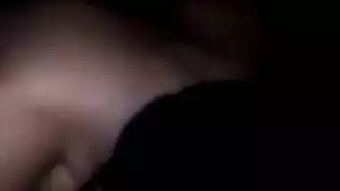 Horny Desi chick has her XXX muff nailed in darkness by ex-lover