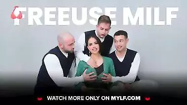 GotMylf - Mature Stepmom Reagan Foxx Reveals Her Juicy Tits And Lets Her Stepson Play With Her